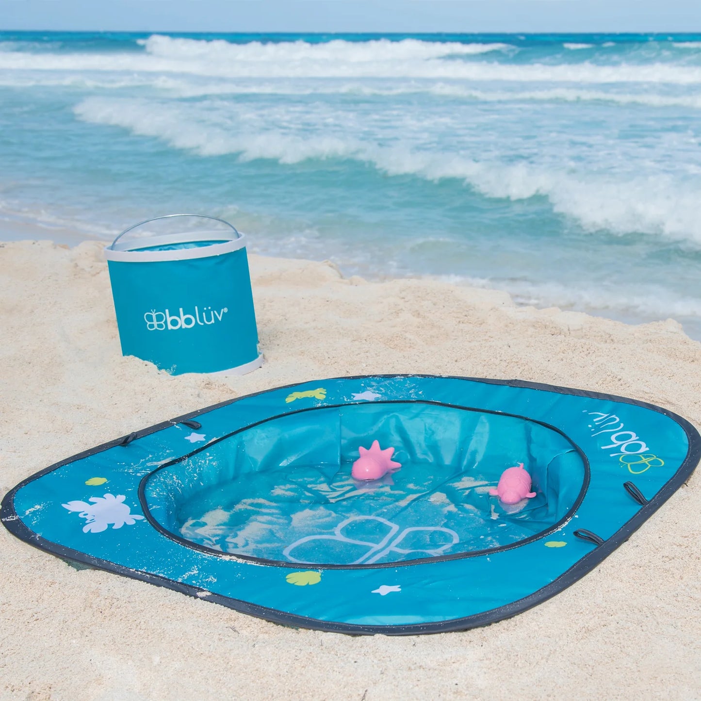 Piscina de playa pop-up Arenä con balde