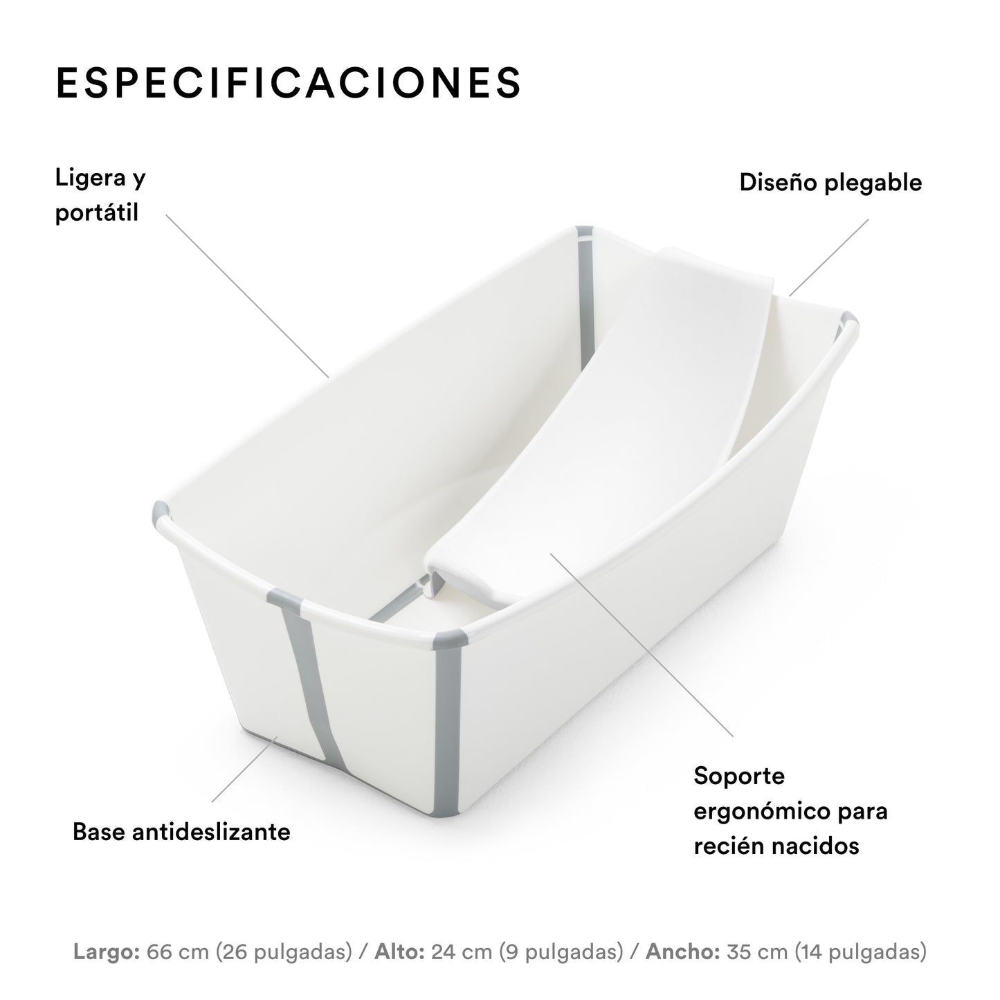 Tina Flexi Bath + Soporte RN