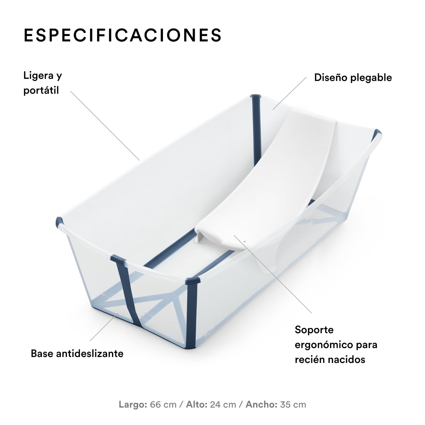 Tina Flexi Bath + Soporte RN