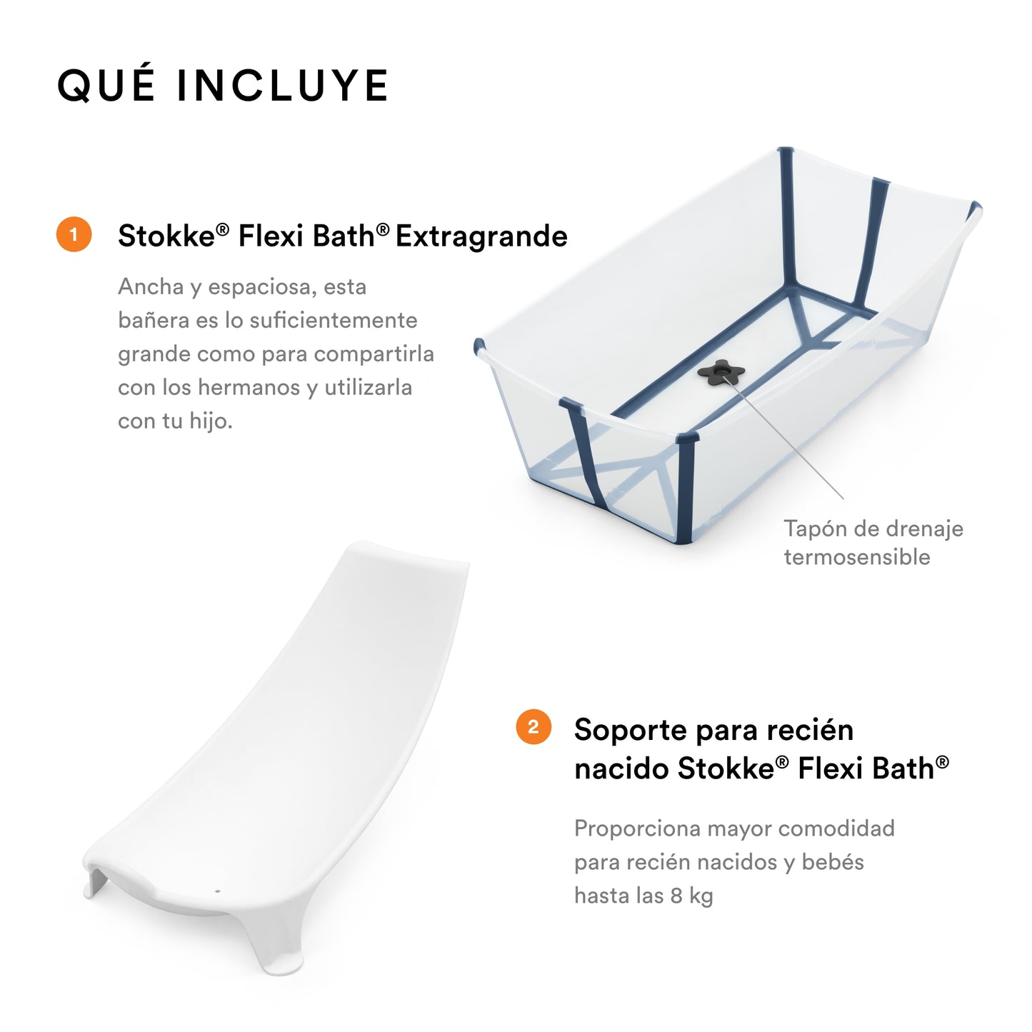 Tina Flexi Bath + Soporte RN
