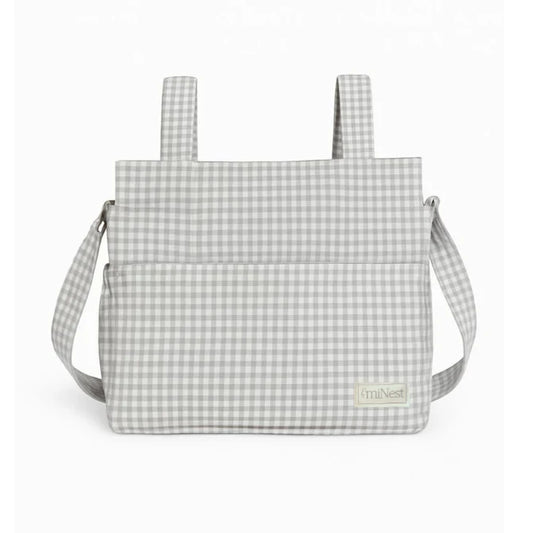 Bolso Clásico Mini Vichy Gris